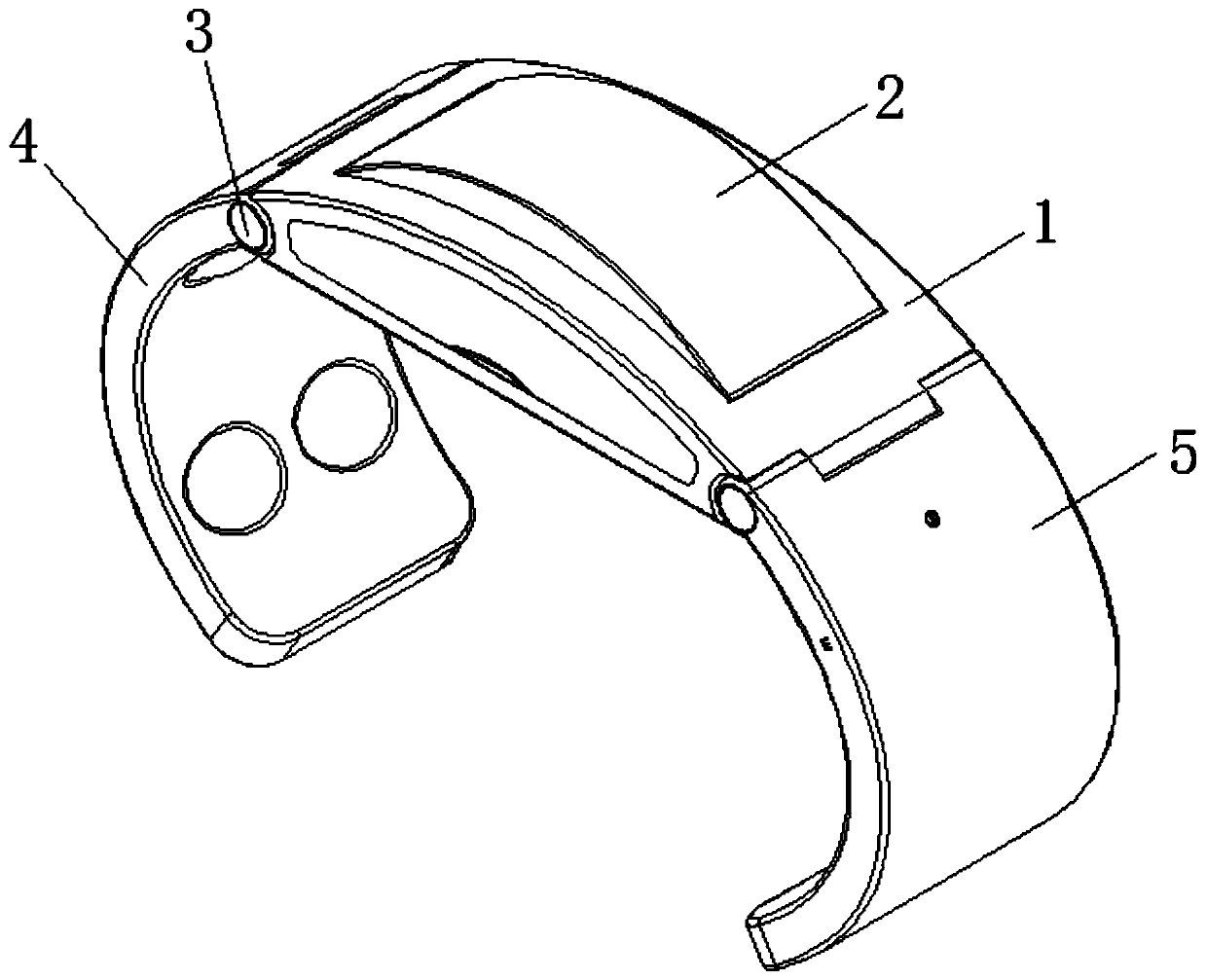 Novel intelligent bracelet and connecting belt structure thereof