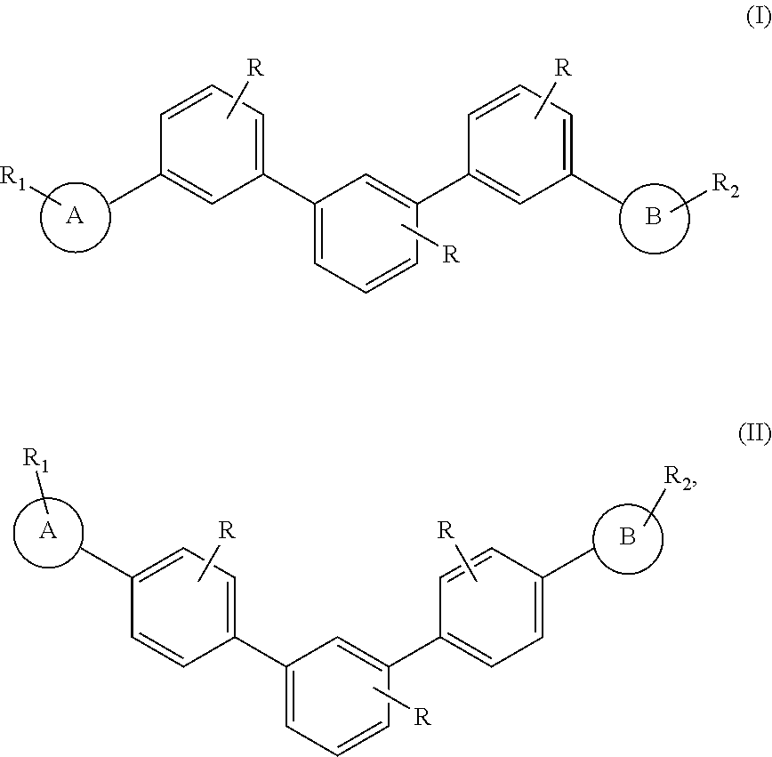 m-TERPHENYL COMPOUND DERIVATIVES AND APPLICATION FOR ORGANIC LIGHT EMITTING DIODE