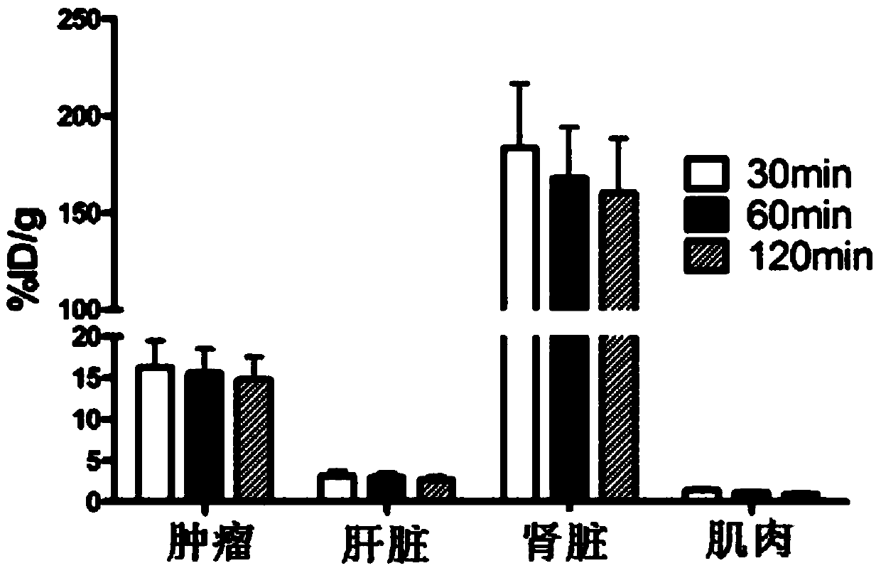 <sup>18</sup> F-labeled affimer compound and its preparation method and application