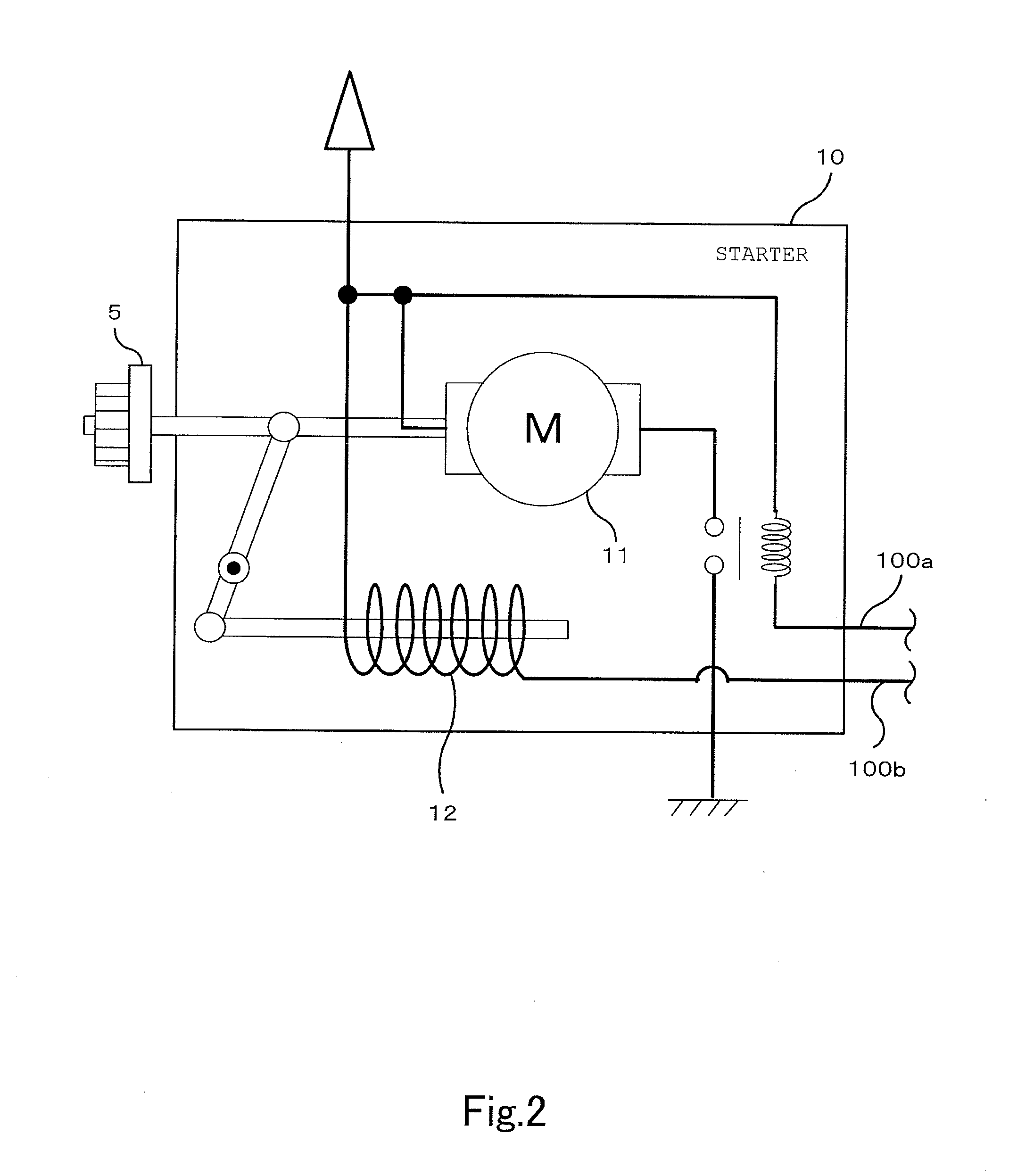 Automatic stop and restart device for an engine