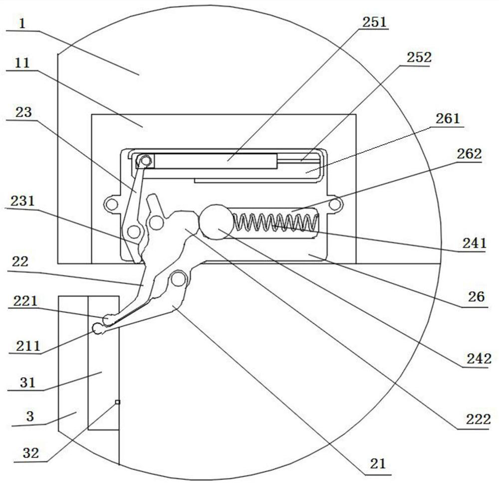 A refrigerator hinge assembly