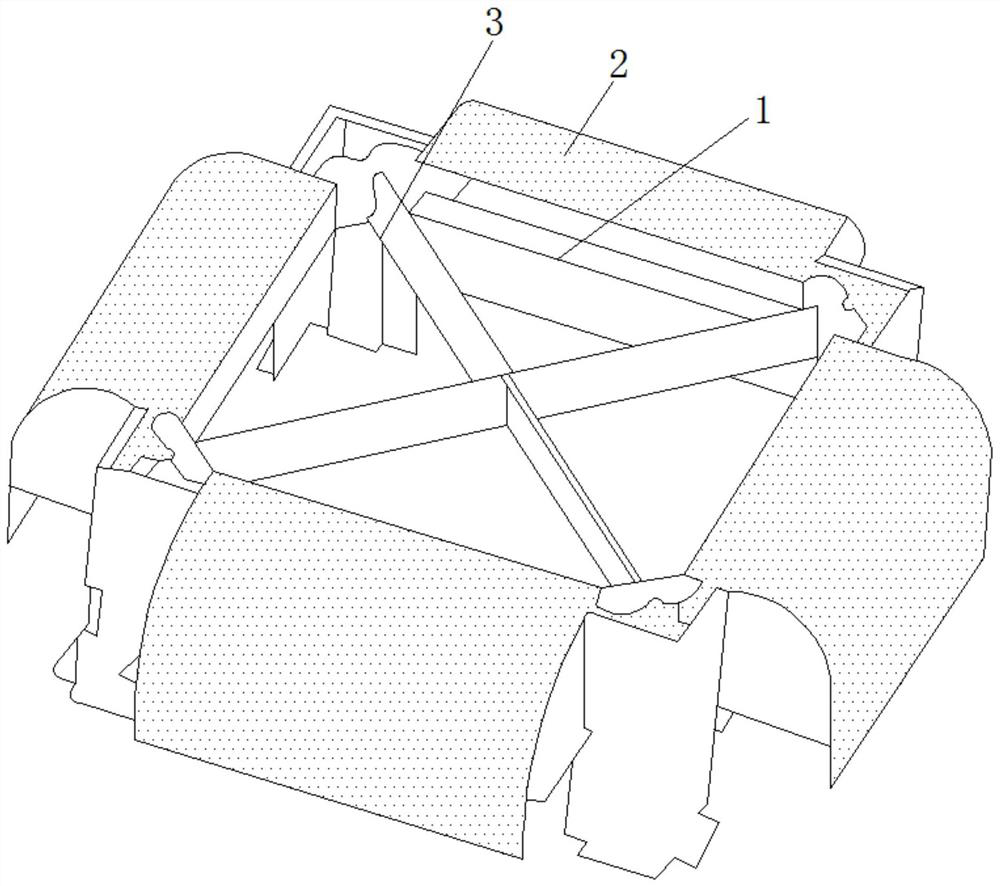 Large suspended ceiling air purifier shell