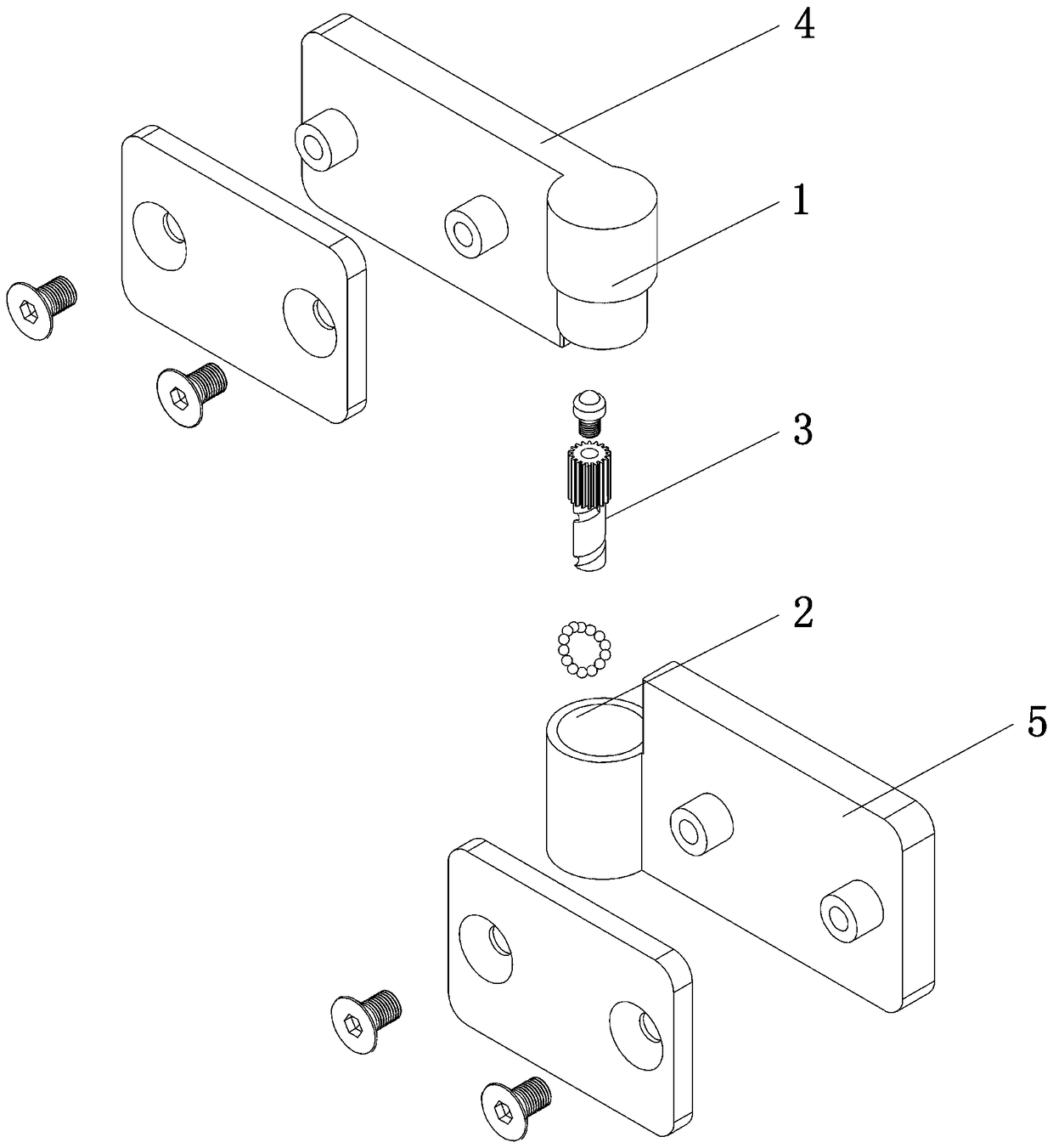 A lifting hinge structure