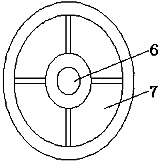 Rotary locking type hydraulic damping sucking disk device