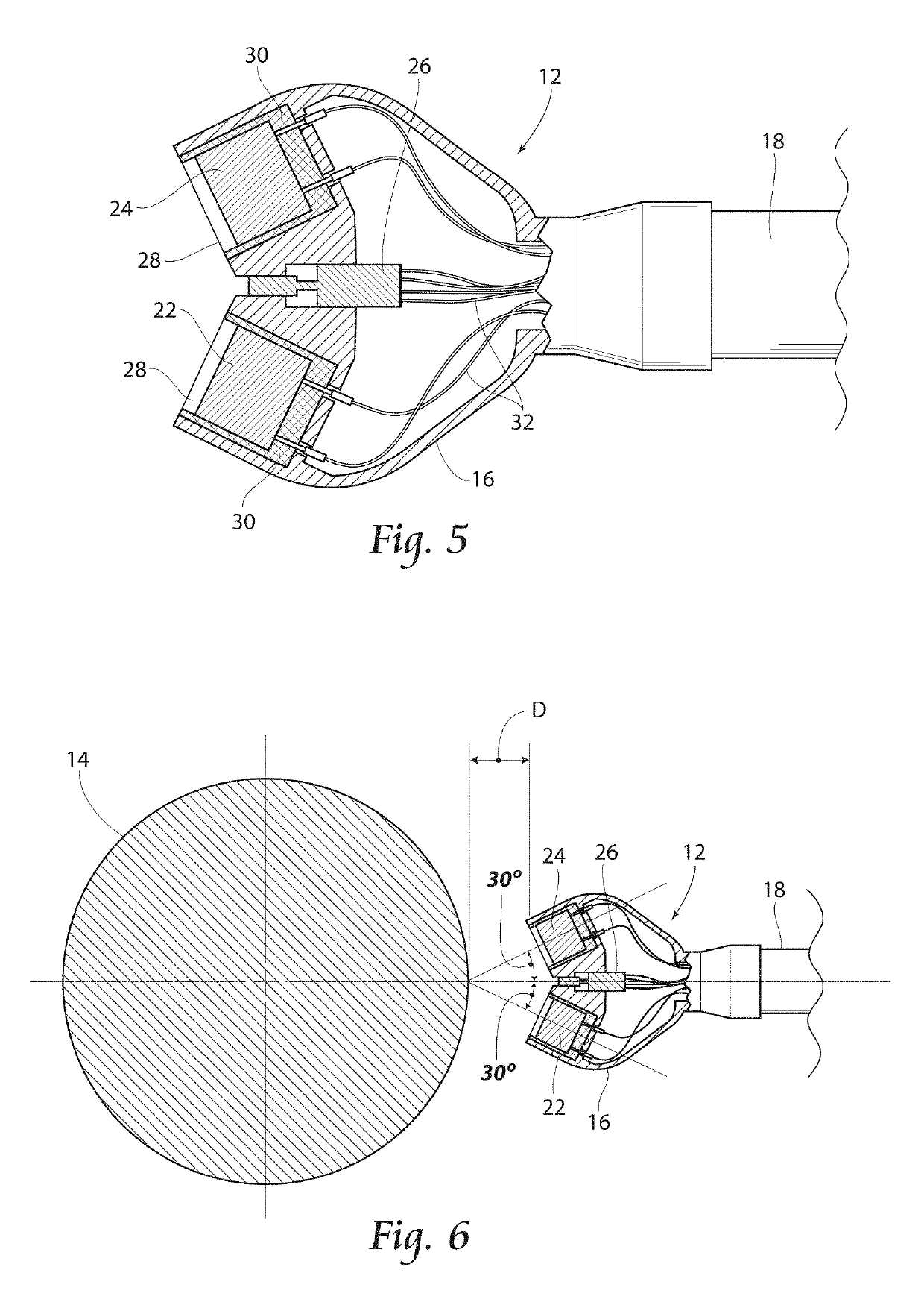 Doppler ultrasonic velocity probe