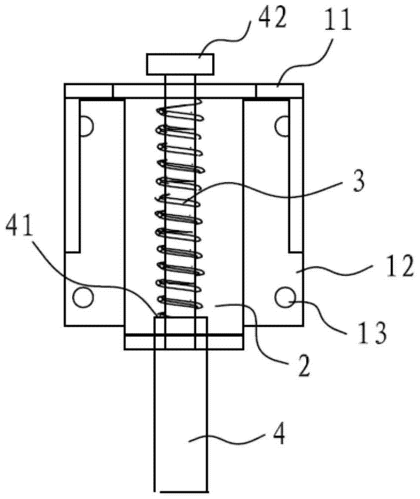 Spring retraction device of 3d movement