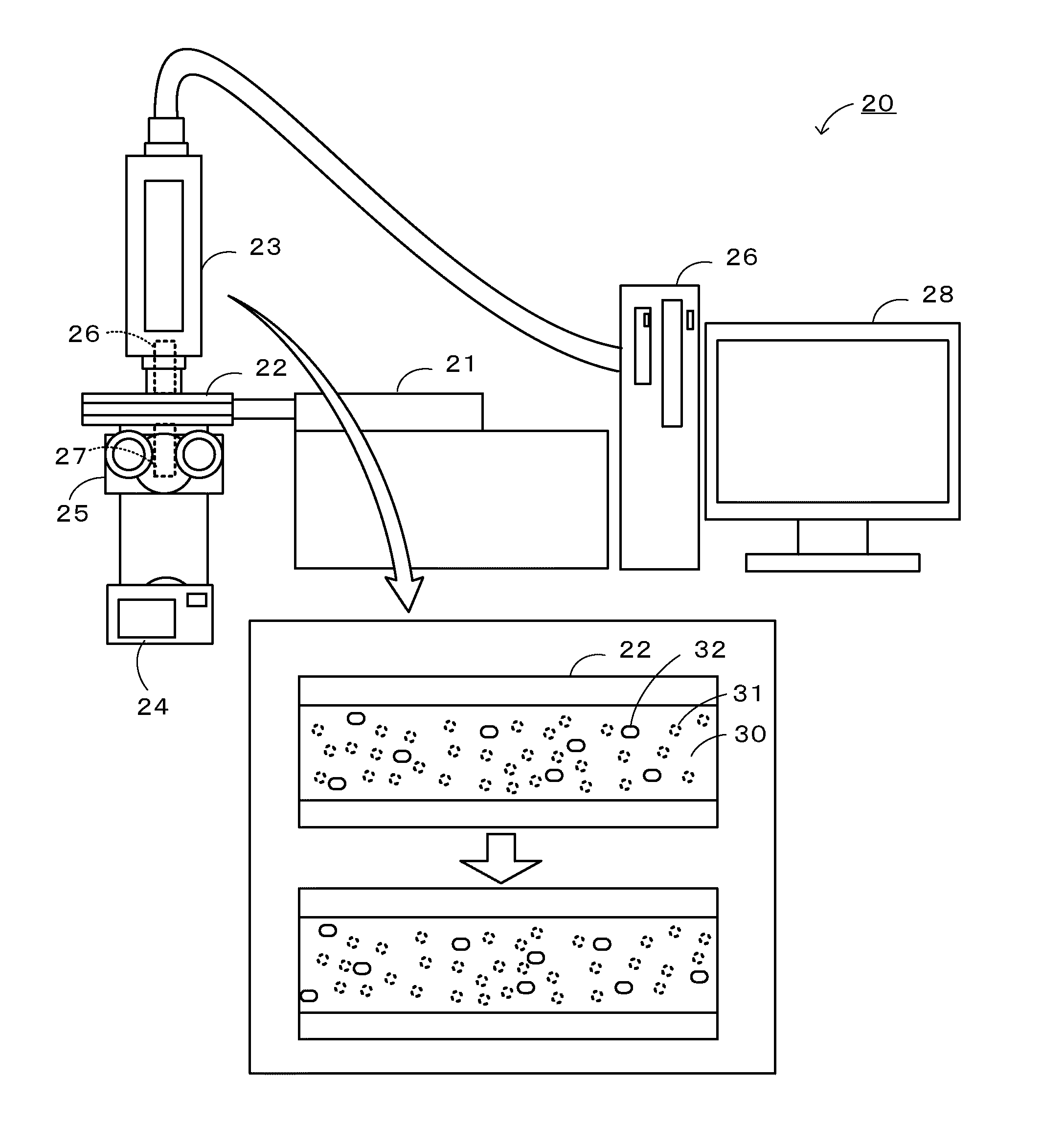 Method for observing fluid and fluid flow observation