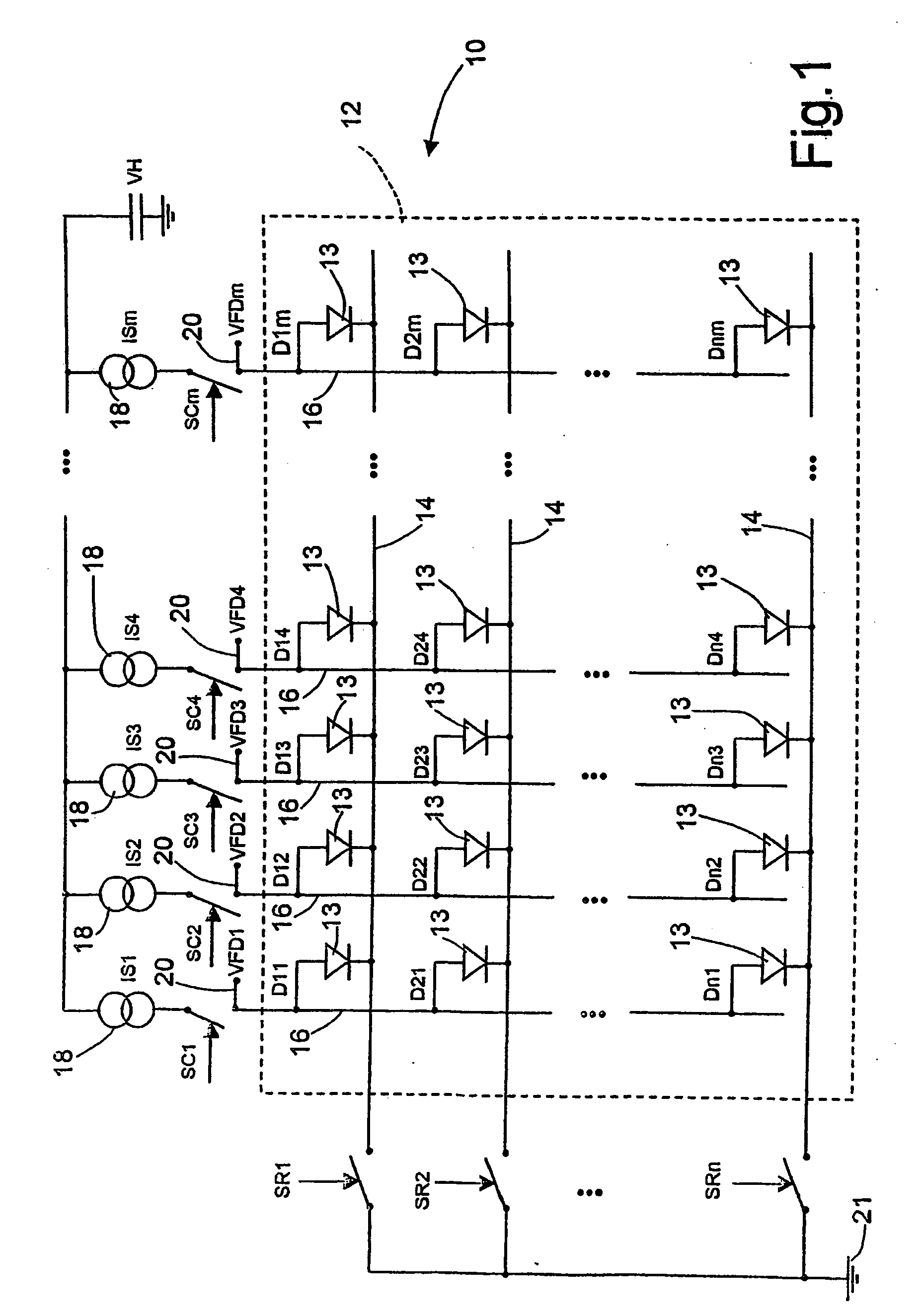 Driver for an oled passive-matrix display