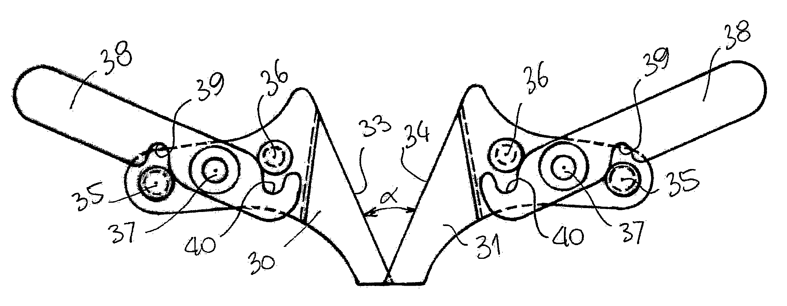 Sharpening device for cutting blade