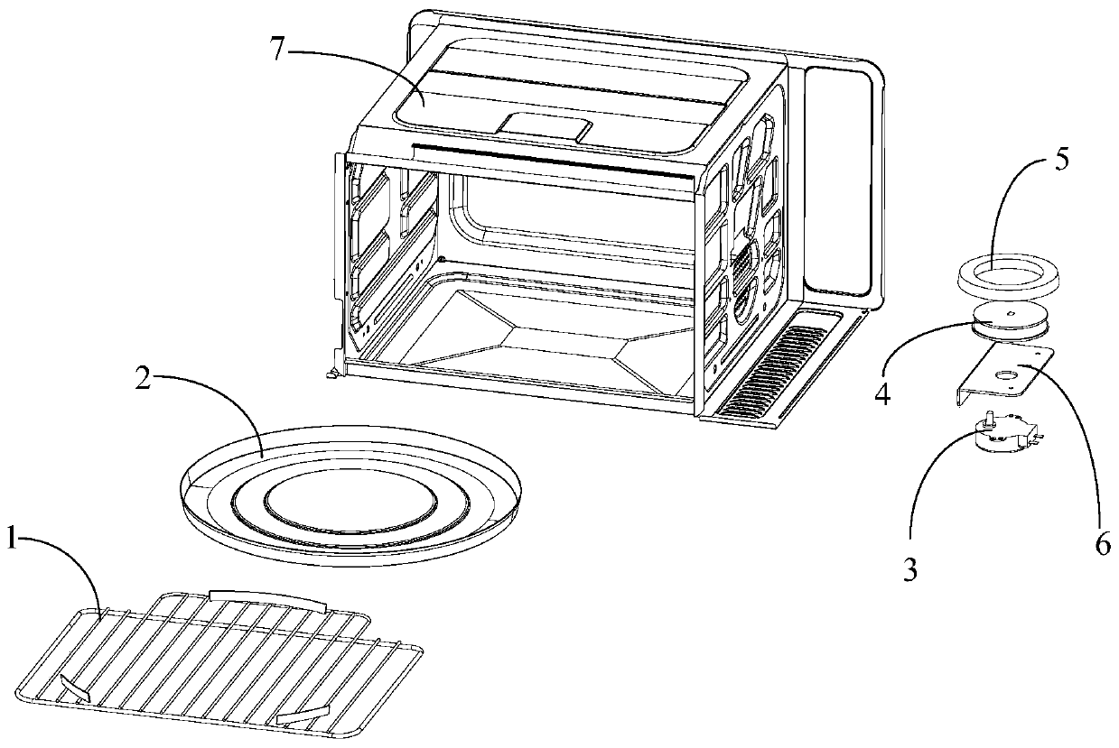 Baking pan assembly and electric oven
