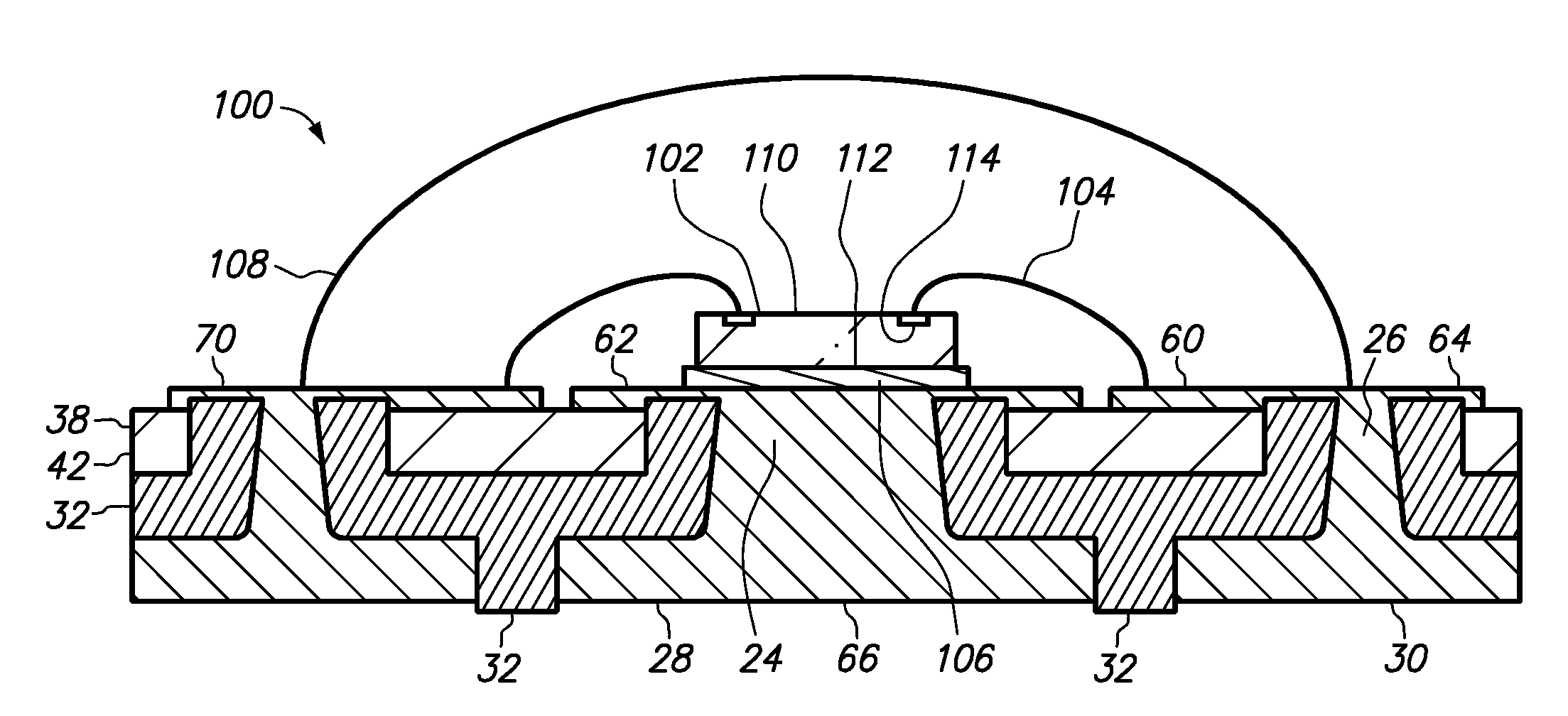 Method of making a semiconductor chip assembly with a post/base heat spreader and an adhesive between the base and a terminal
