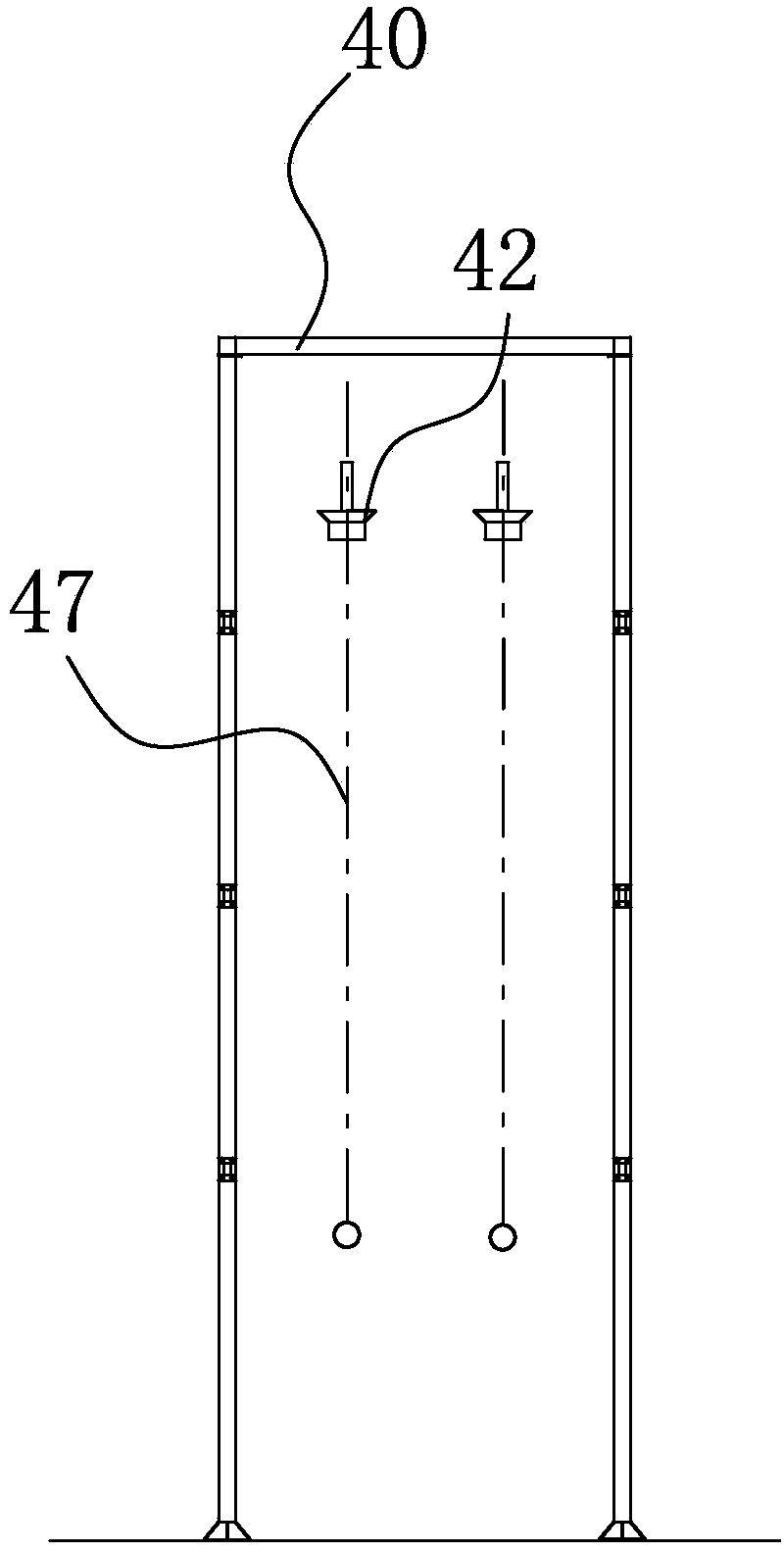 Nozzle structure for spraying device