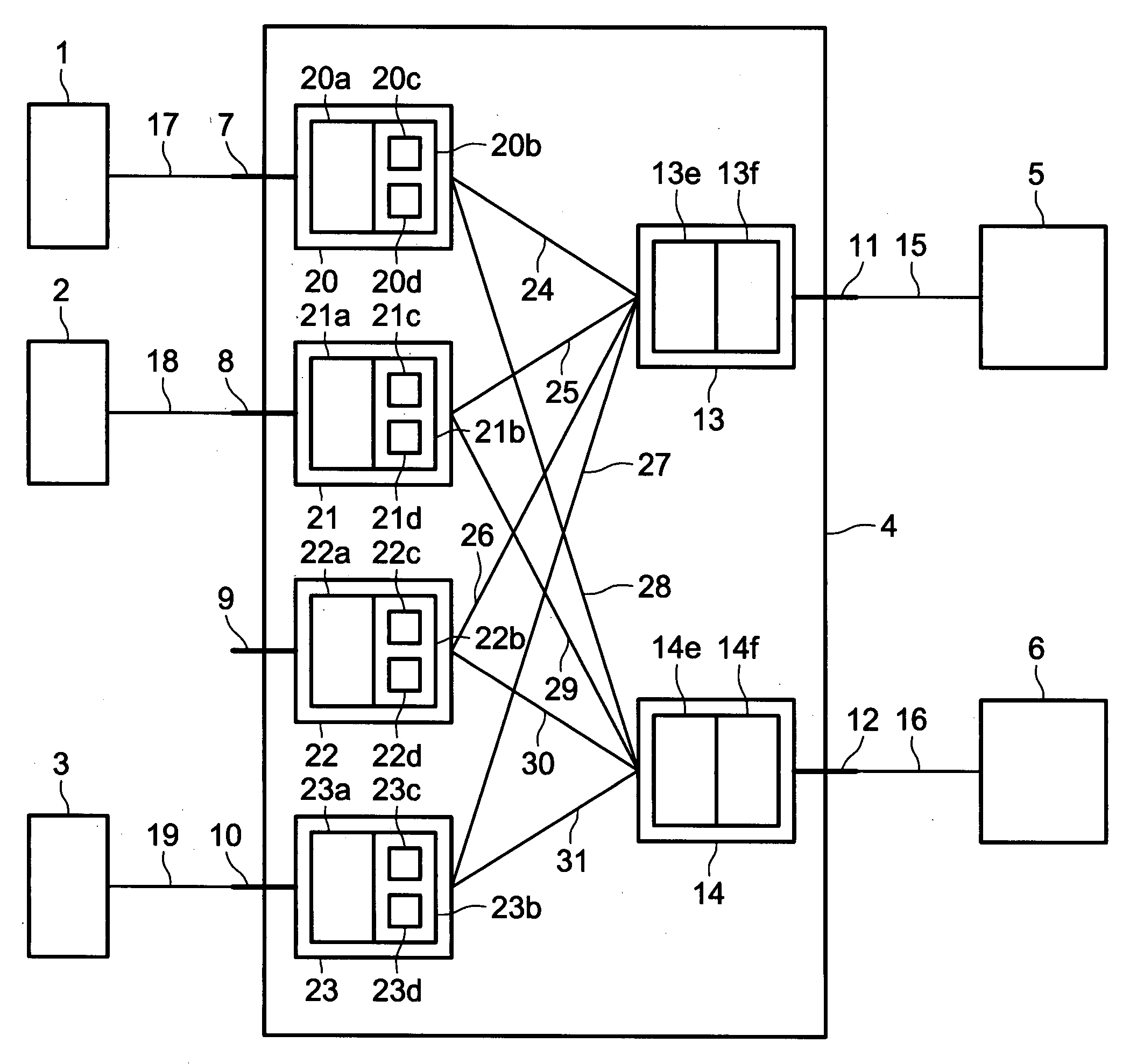 Method and system for transmitting messages in an interconnection network
