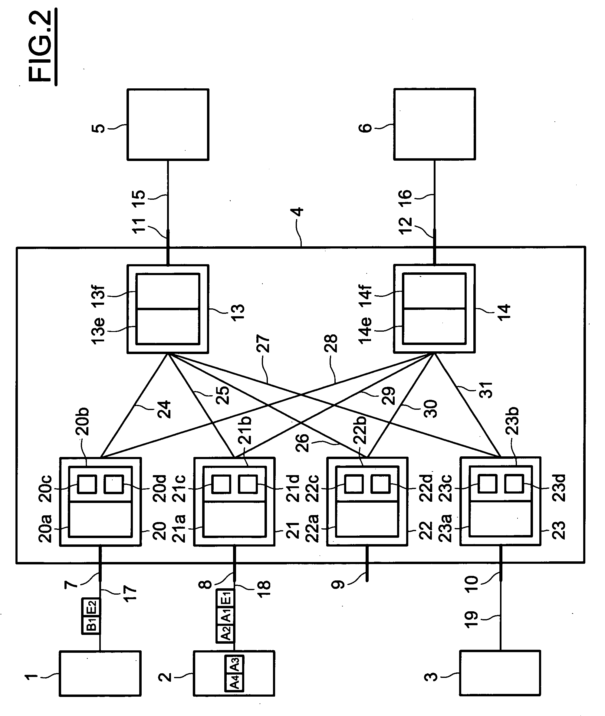 Method and system for transmitting messages in an interconnection network
