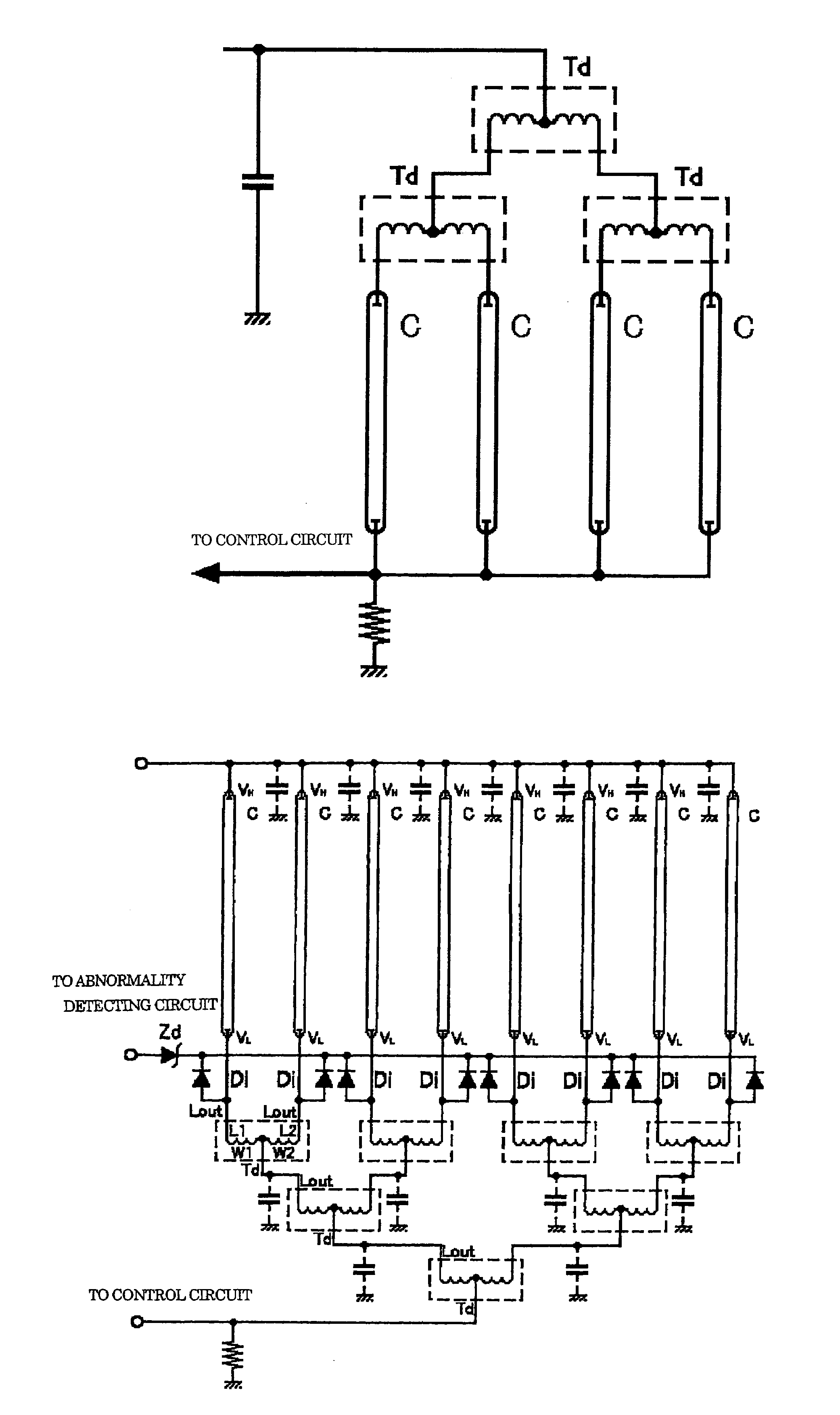 Inverter circuit for discharge lamps for multi-lamp lighting and surface light source system