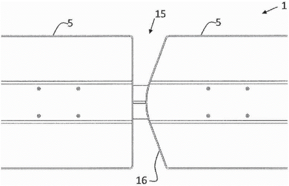 Sorting system having cover plates closing gaps between support structures