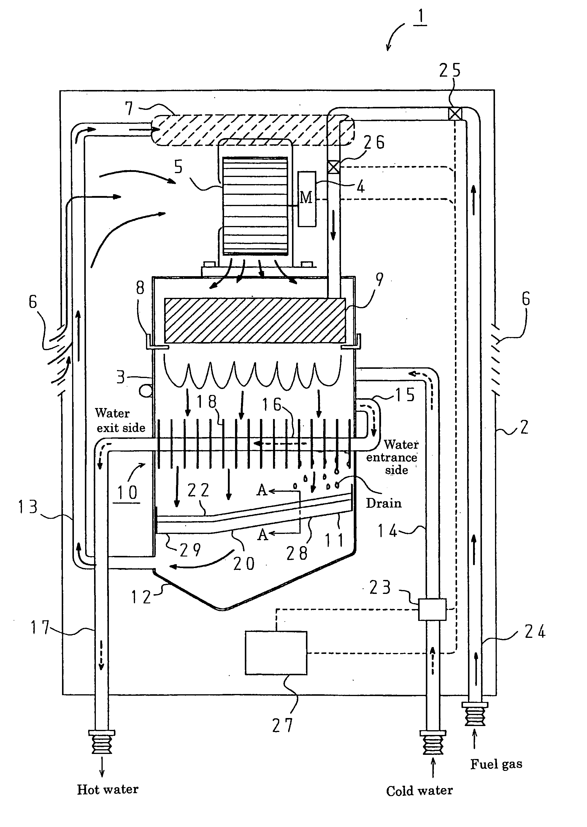 Hot water apparatus