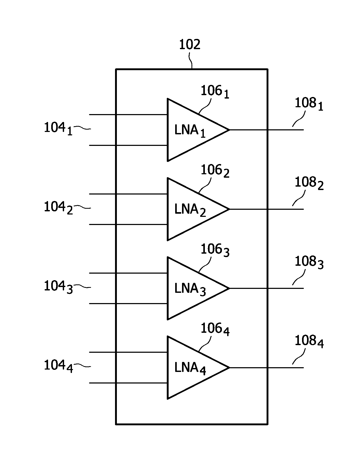 Integrated-circuit low-noise amplifier