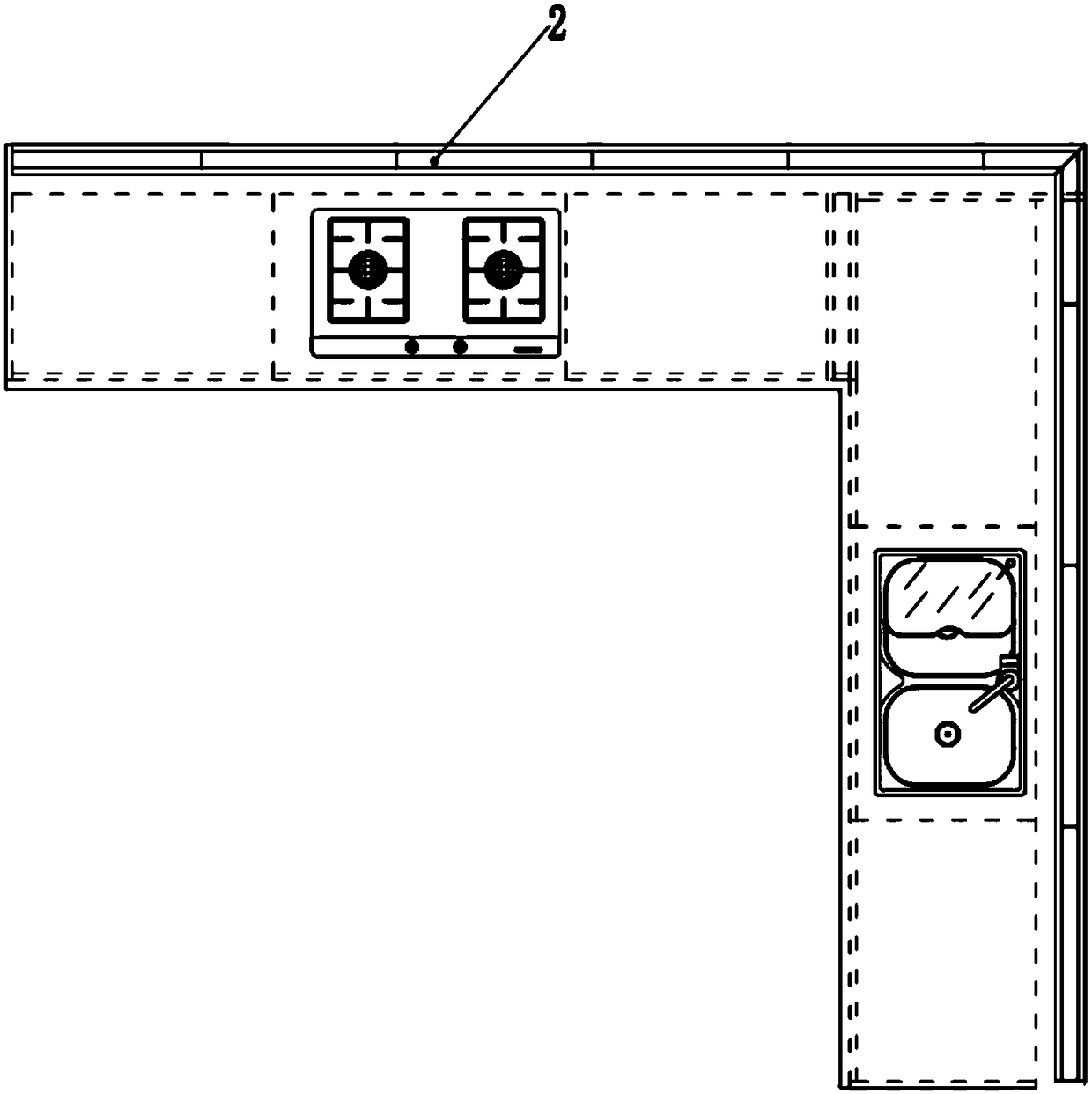 Kitchen countertop sink