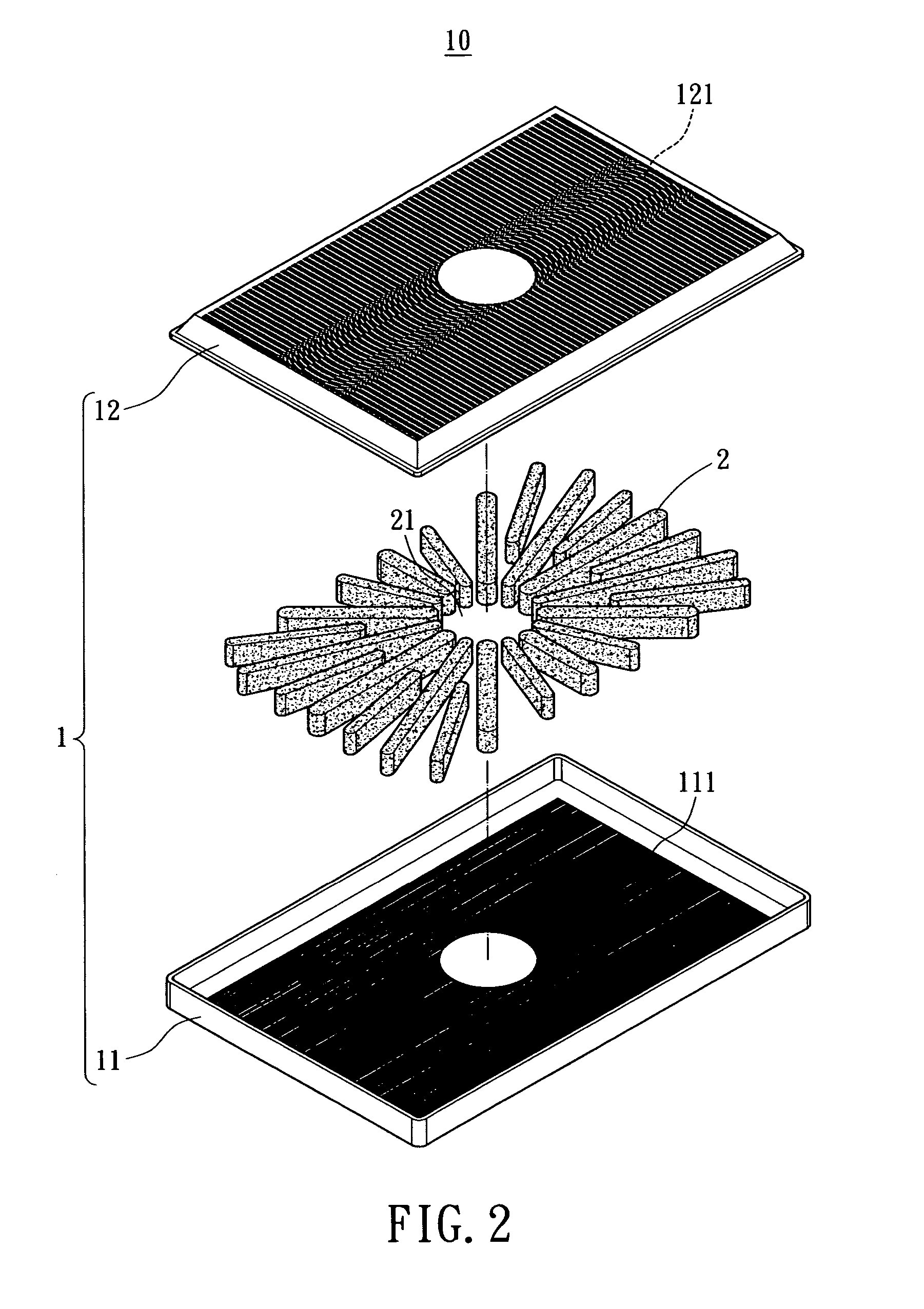 Structure of heat conductive plate