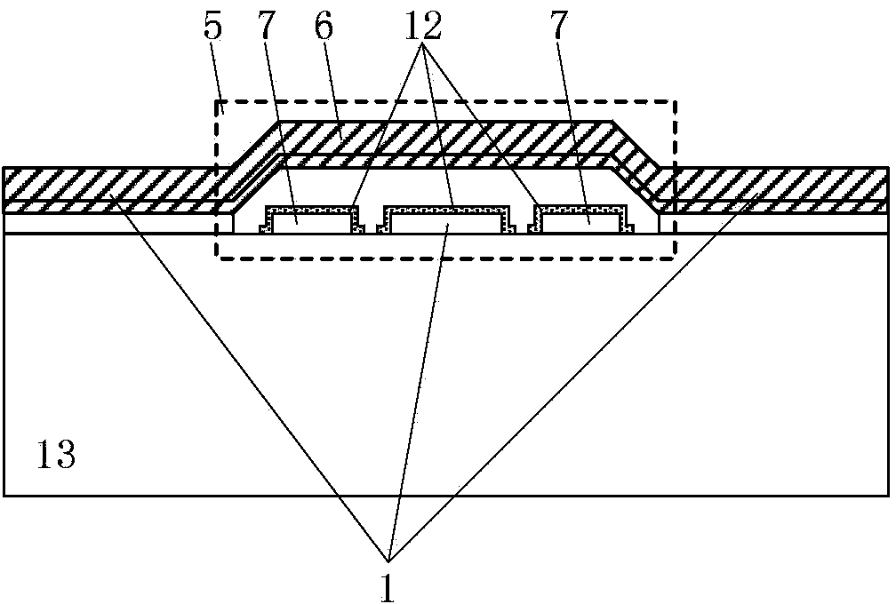 Micro-mechanical clamped beam type pi type continuous reconfigurable microwave band-pass filter
