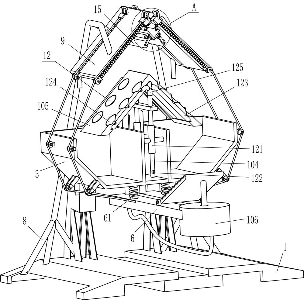 A kind of cow hair removal device for leather processing