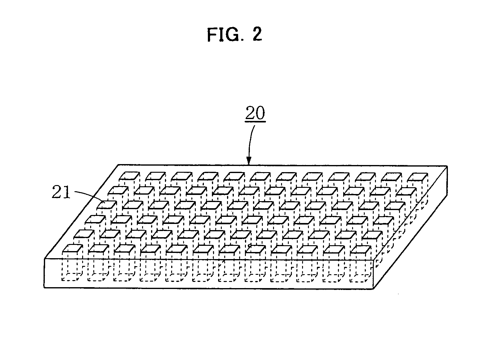 Array for crystallizing protein, device for crystallizing protein and method of screening protein crystallization using the same