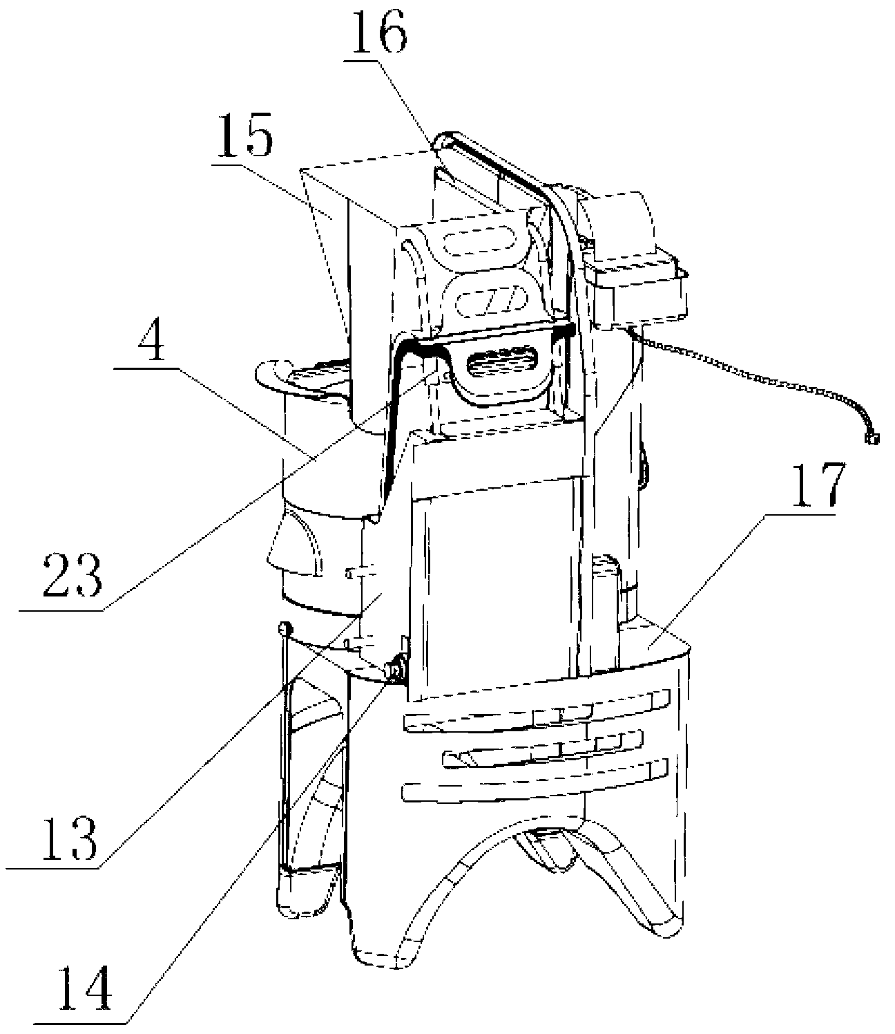 Portable garbage collecting device capable of washing hands