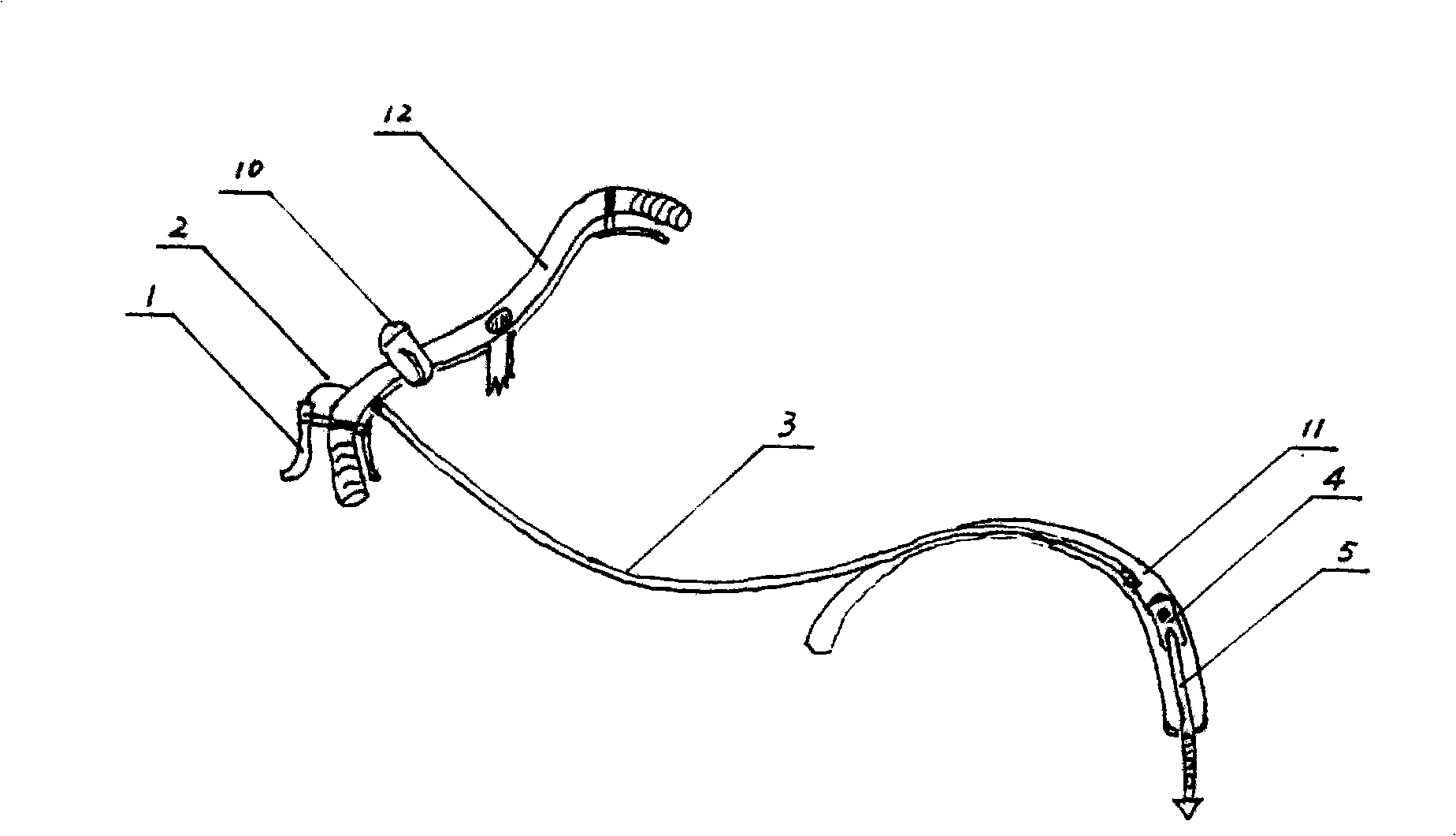 Direction indicating equipment for turning of bicycle