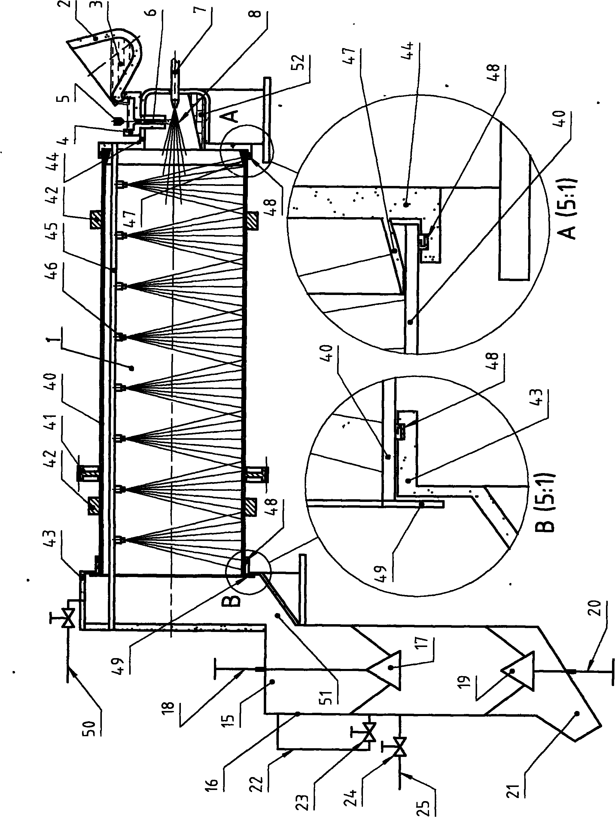 Method for processing blast furnace liquid slag and recycling energy and application thereof