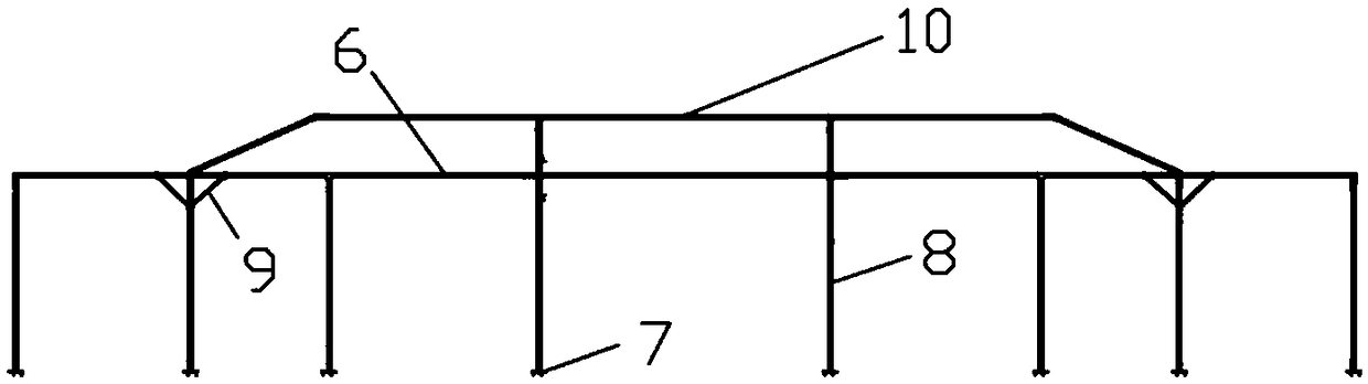 Folding-type metal structure skeleton tent
