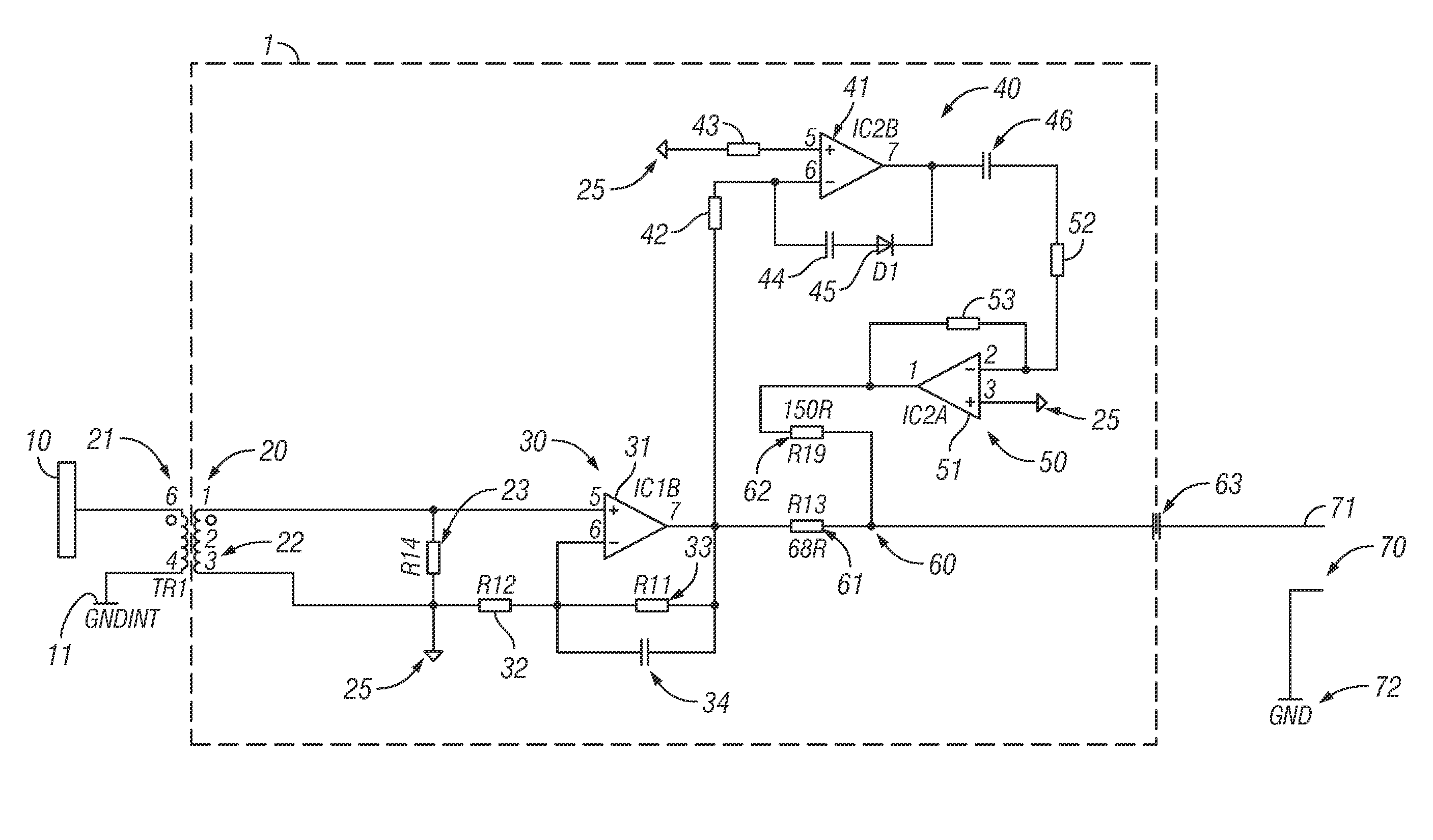 Preamplifier for charged particle detection