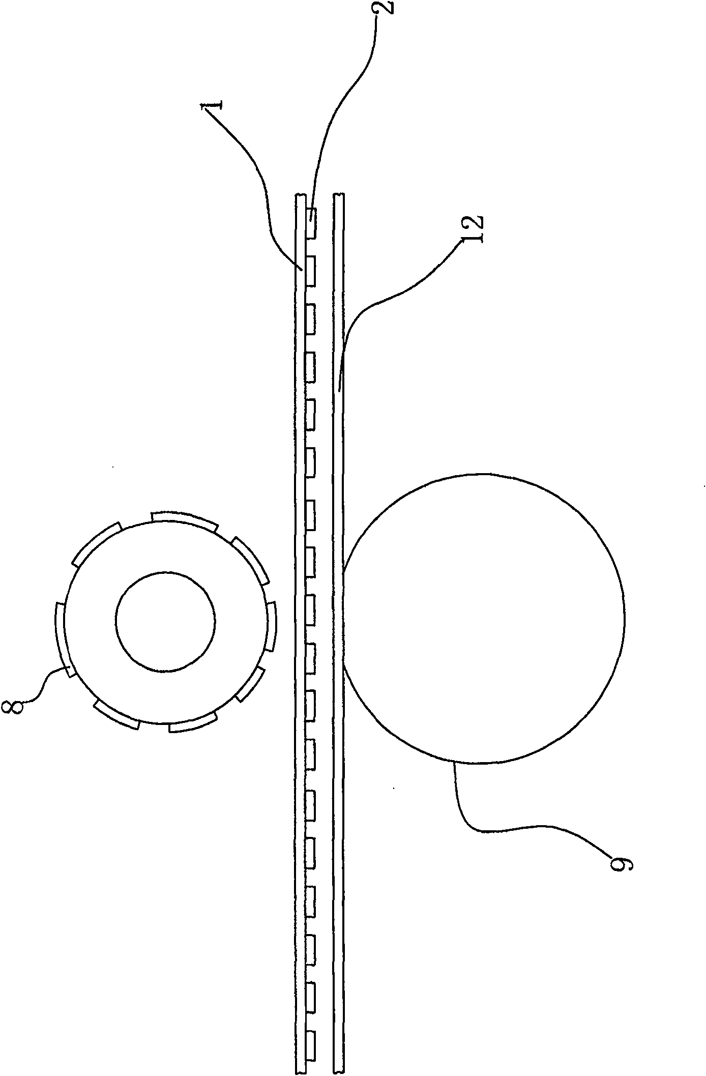 Method for PU transfer printing and embossment one-step shaping for fabric, and device for using the said method