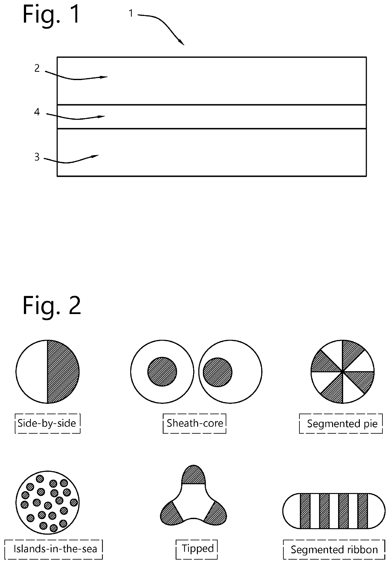 Non-woven structure with fibers catalyzed by a metallocene catalyst