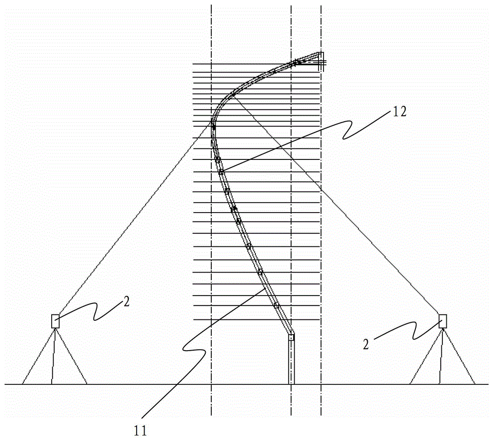 Construction method of large-sized arc-shaped wall