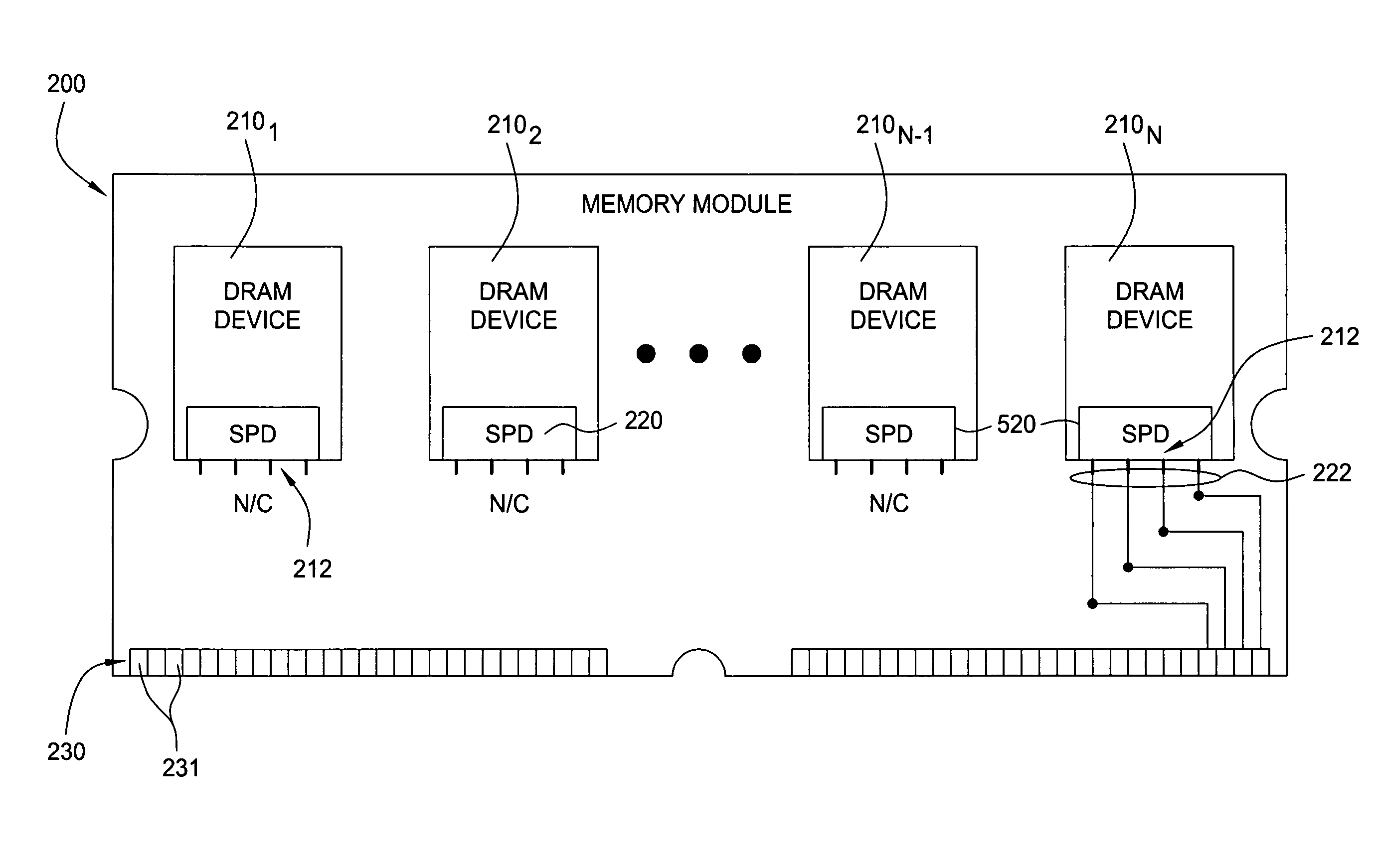 Serial presence detect functionality on memory component