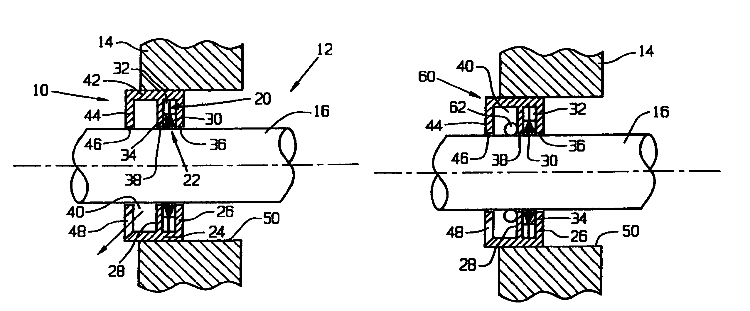 Shaft current control brush assembly with drainage