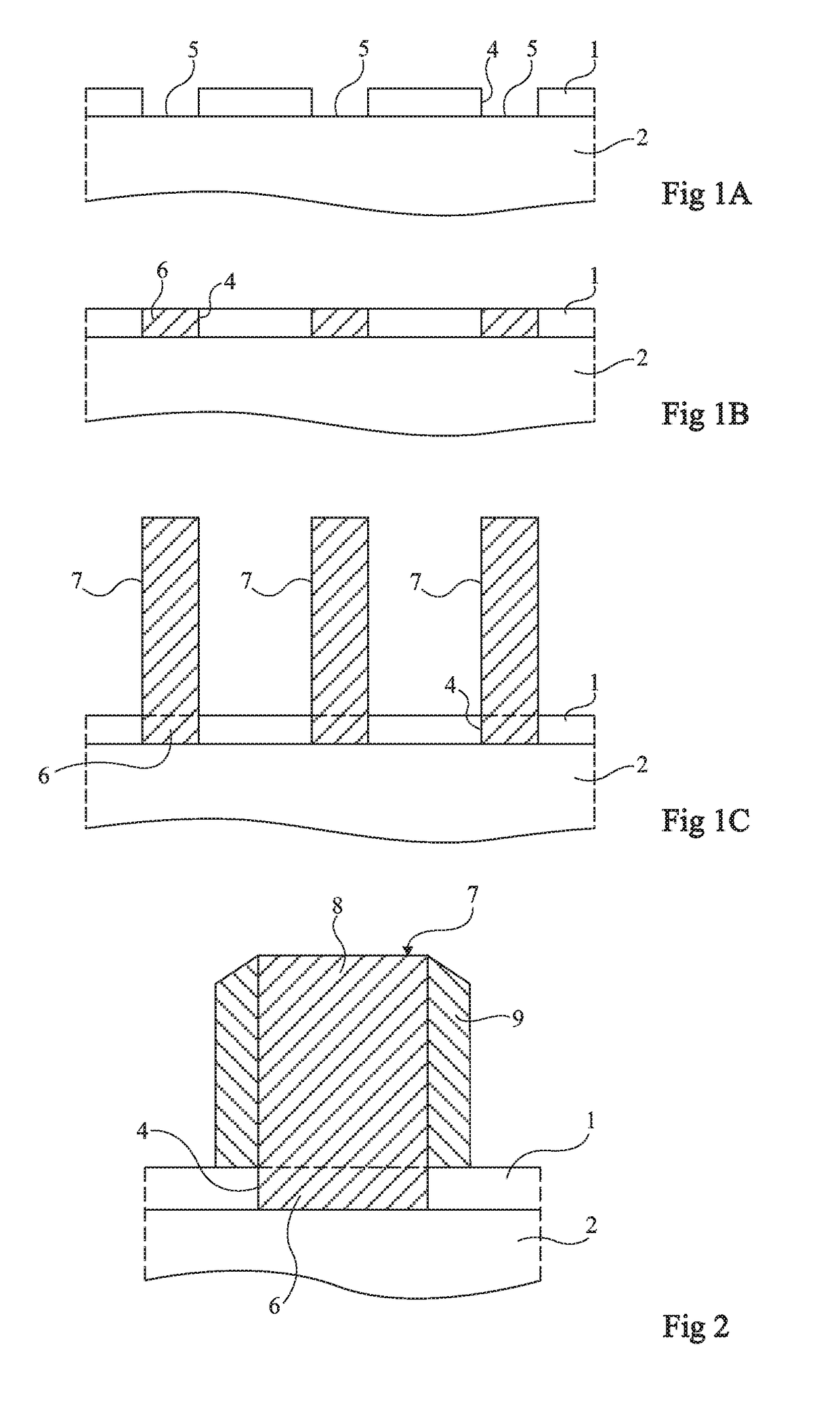 Optoelectronic device comprising three-dimensional semiconductor elements and method for the production thereof
