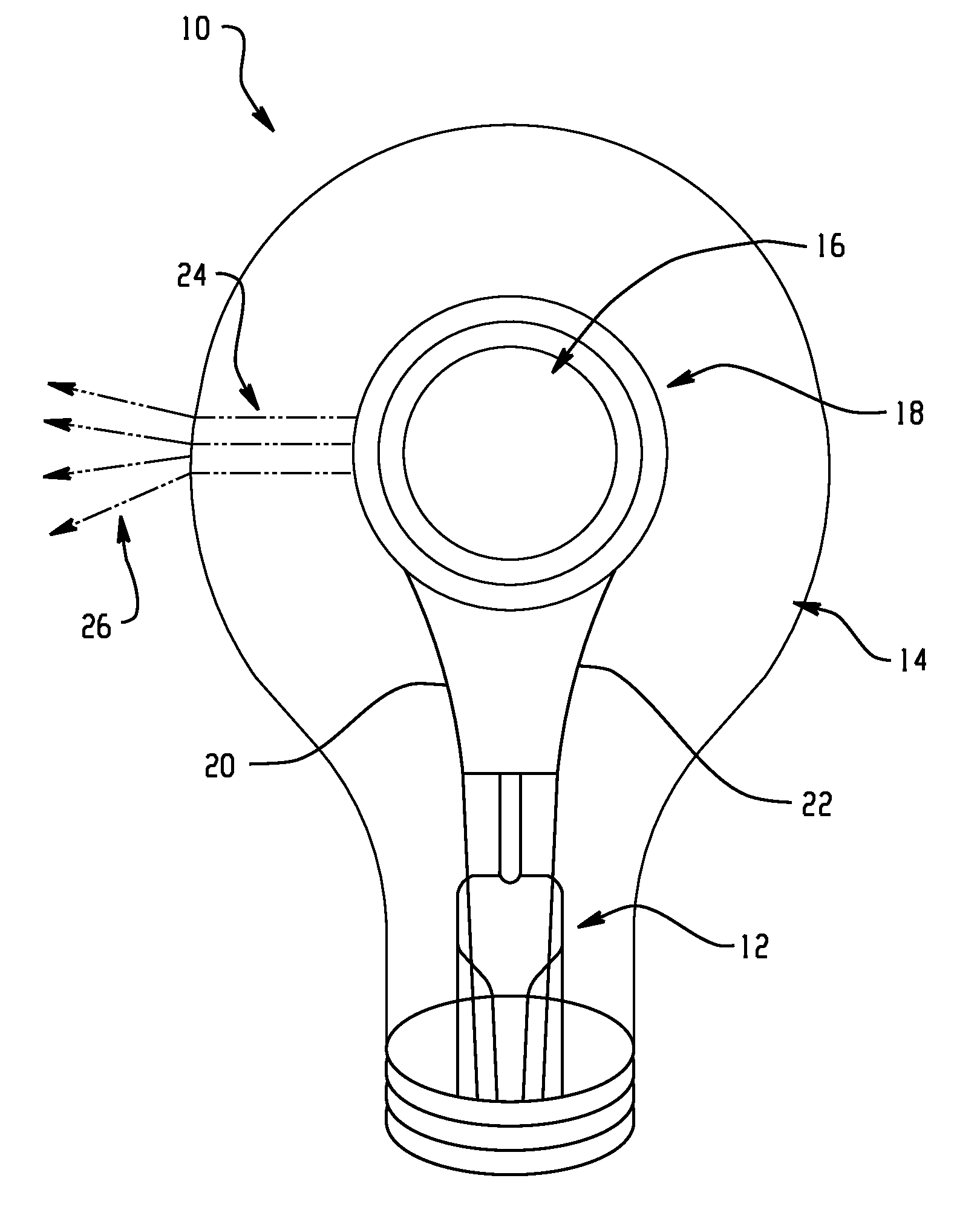 Lamp with ir suppressing photonic lattice