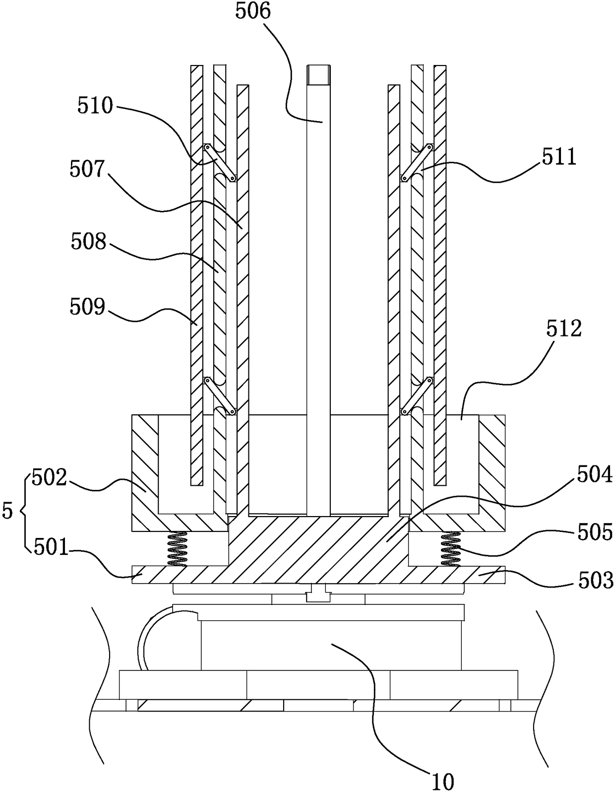 Pipe and pipe fitting punching device for positioning temperature sensor
