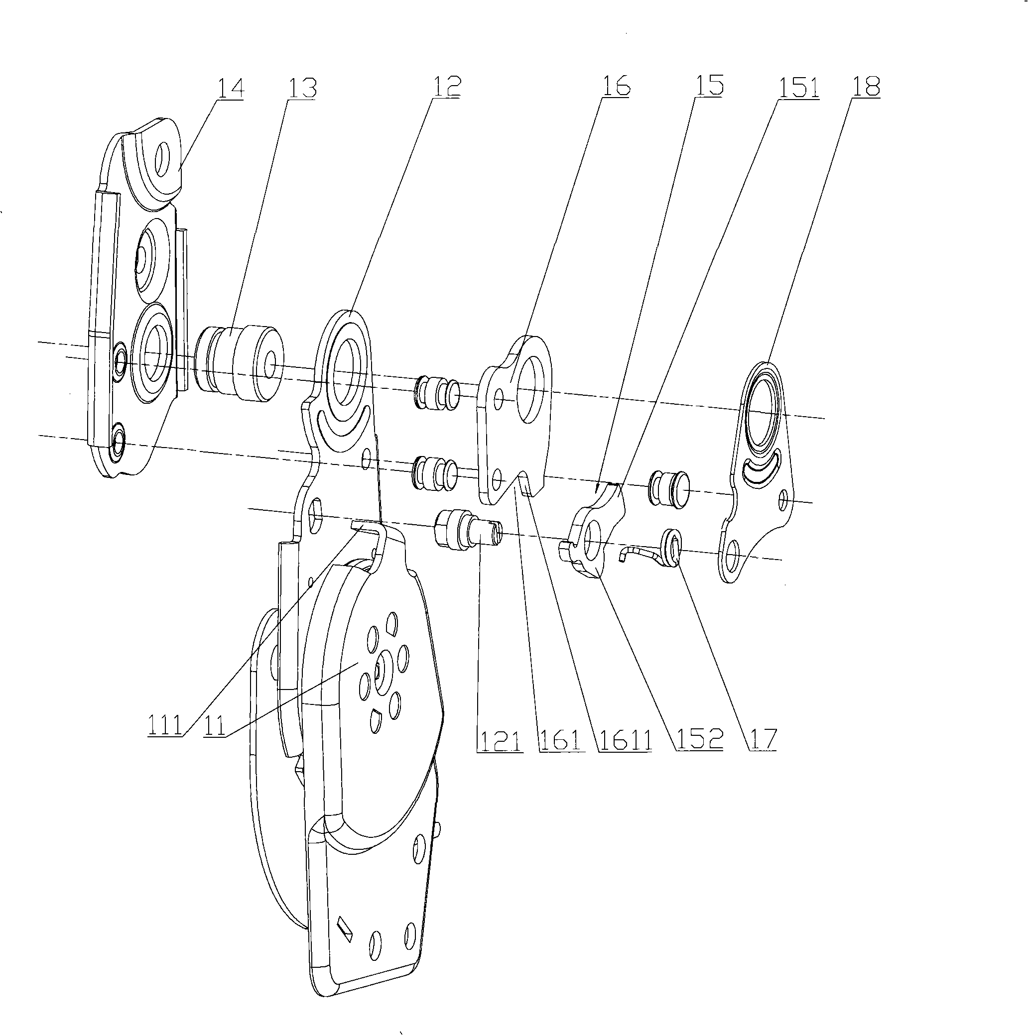 Folding and self-locking apparatus of chair backrest