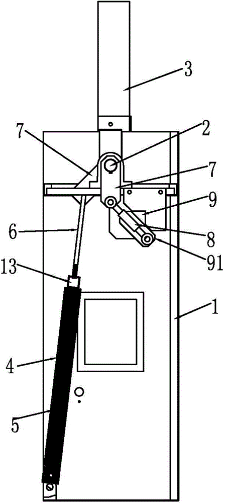 Barrie gate machine with gate rod lower rod buffering function