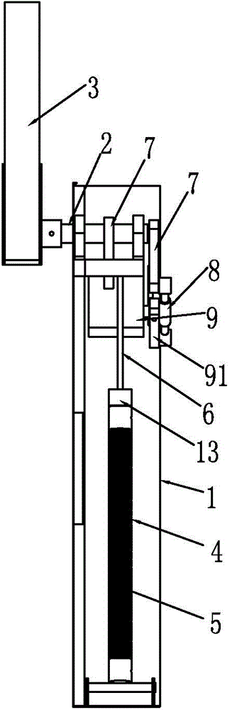 Barrie gate machine with gate rod lower rod buffering function