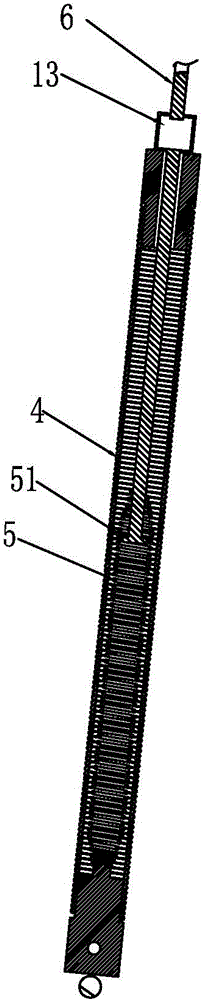 Barrie gate machine with gate rod lower rod buffering function