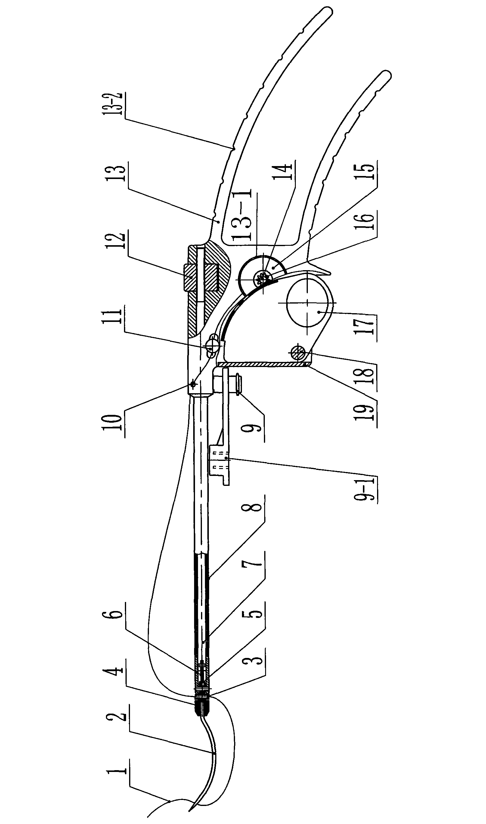 Endoscopic sewing and knot tying machine
