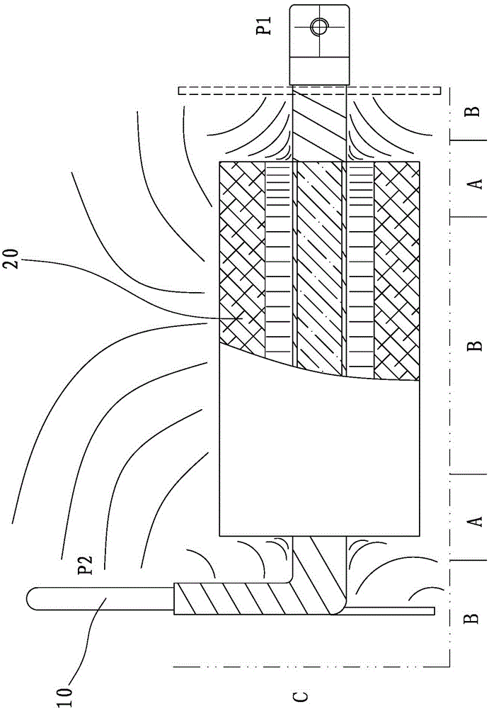 Internal field intensity balancing device for medium-voltage mutual inductor
