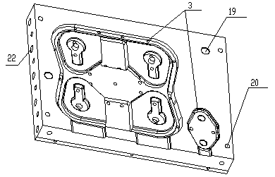 Female die of precoated sand die of uncoupling lever bracket