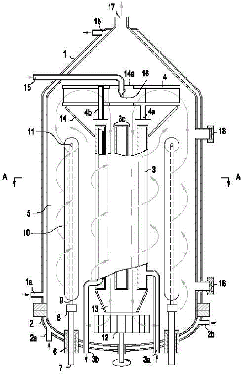 A production device and method for polycrystalline silicon rods