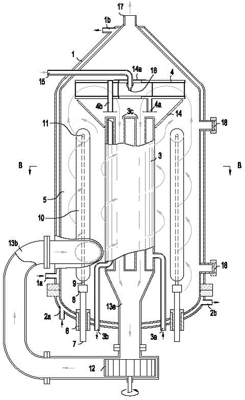 A production device and method for polycrystalline silicon rods