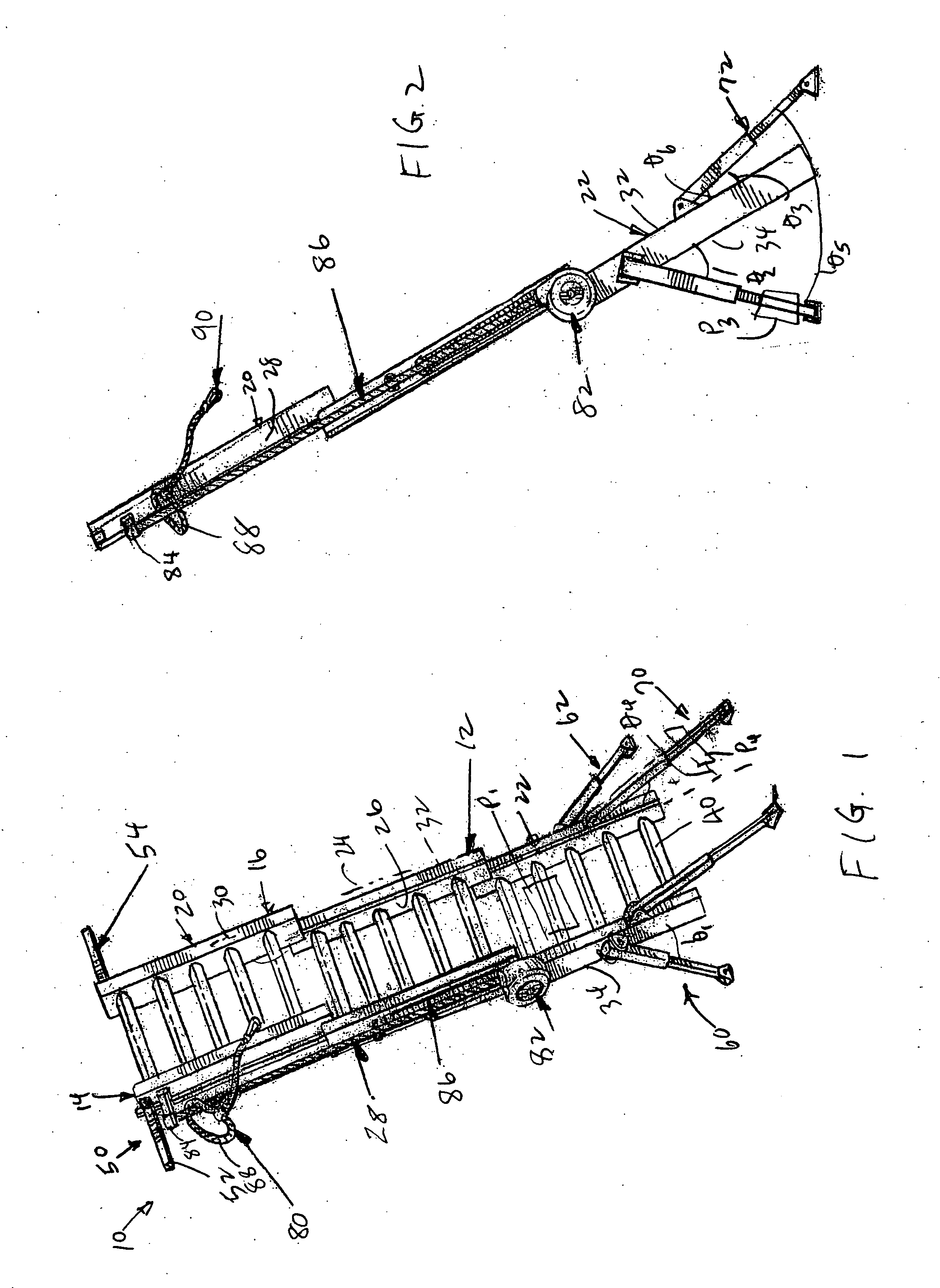 Stabilized ladder